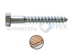 DIN 571.   Шуруп для крепления деревянных лаг и реек